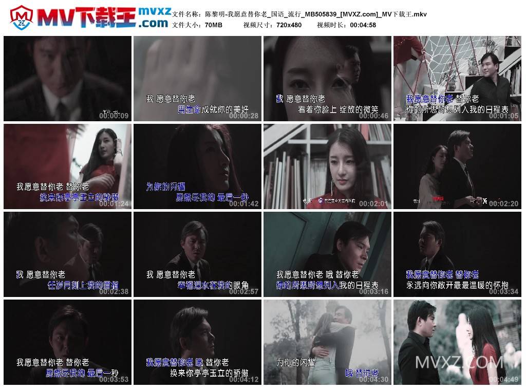 陈黎明-我愿意替你老_国语_流行_MB505839